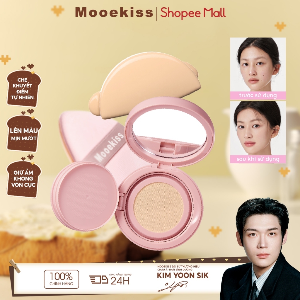 Mooekiss che khuyết điểm Air Cushion lâu dài không oxy hóa da nhờn kiểm soát dầu cho tất cả các loại da