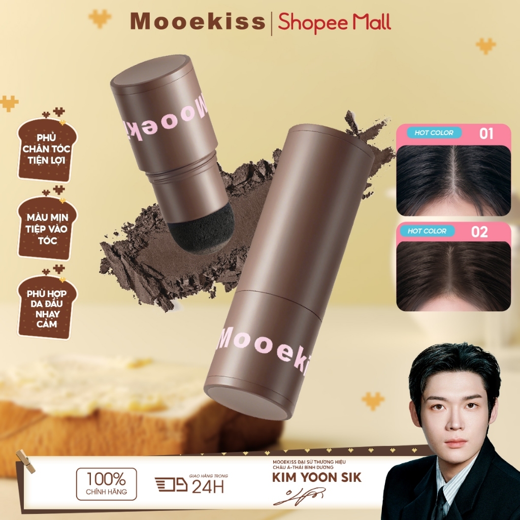 Phấn Che Khuyết Điểm Chân Tóc MOOEKISS Hairline Stick Siêu Tiện Lợi 3.8g