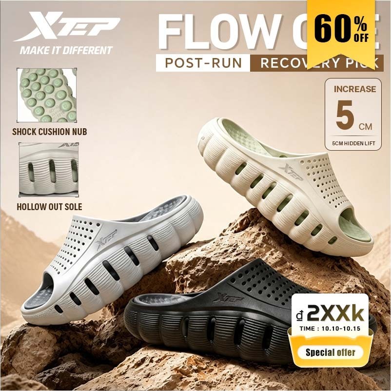 【XTEP】Flow 1.0 | Dép Thể Thao Phong Cách Mới, Dép Ngoài Trời, Dép Thể Thao Nam, Dép Thể Thao, Dây Đeo Chống Trơn Trượt, Không Mùi Chân,