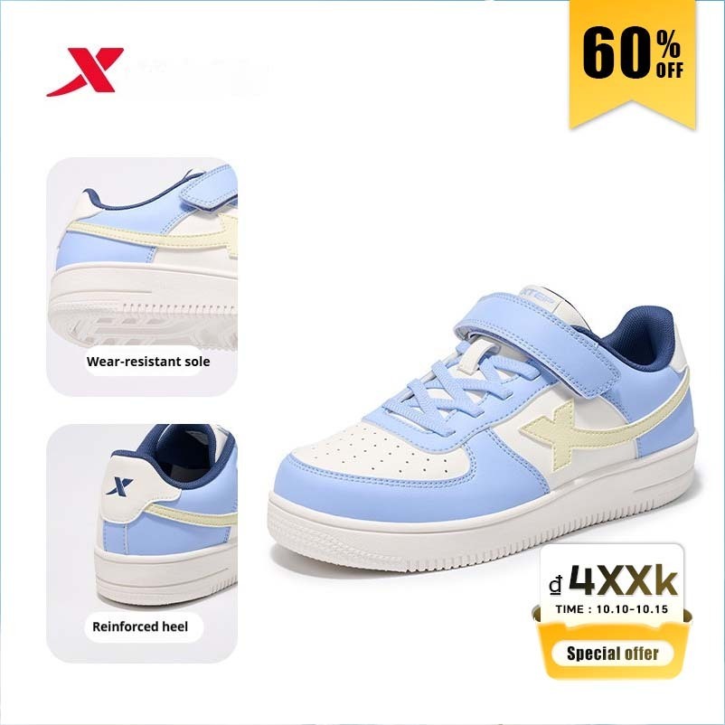 XTEP Kids Giày Trẻ em ,Giày thể thao trẻ em ,  Giày thể thao xtep Giày trắng phong cách mới Giày thể thao trẻ em Chống trượt