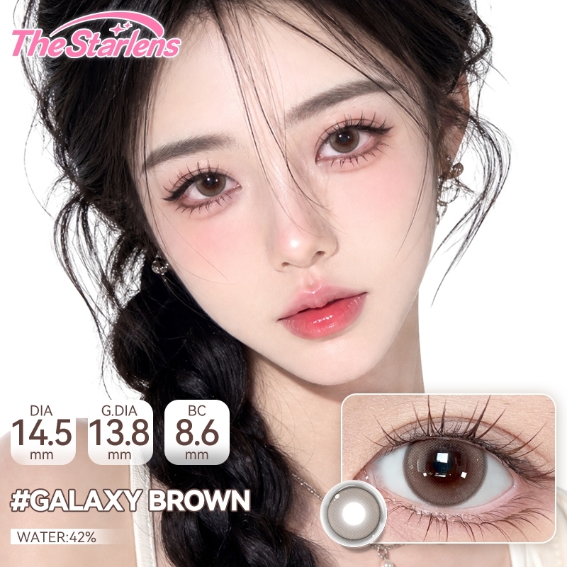 Kính áp tròng The Starlens lens 1 ngày được mềm màu nâu-xám 10 chiếc DIA14.2-14.5 kính cận thị thoải mái cho mắt được lớp sử dụng trong dễ đeo, thích hợp để trang điểm lens | BigBuy360 - bigbuy360.vn