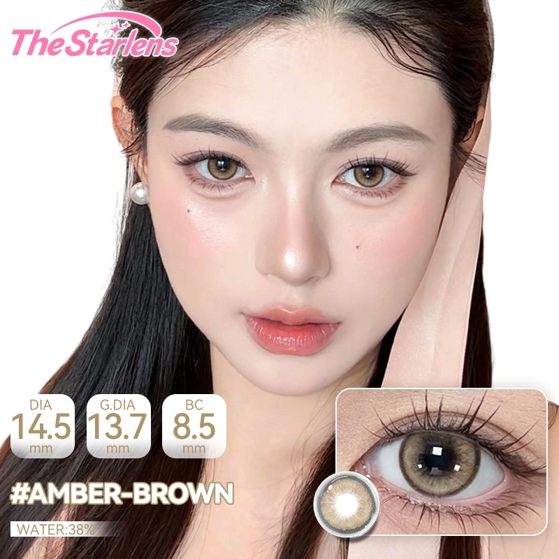 Kính áp tròng The Starlens lens 1 ngày được mềm màu nâu-xám 10 chiếc DIA14.2-14.5 kính cận thị thoải mái cho mắt được lớp sử dụng trong dễ đeo, thích hợp để trang điểm lens | BigBuy360 - bigbuy360.vn