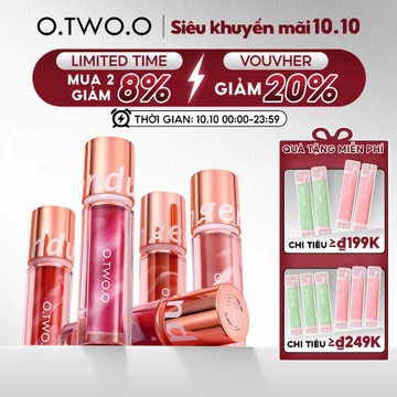 Son kem O.TWO.O nhung lì chống dính 24h lâu trôi không khô chống thấm nước đáng yêu dùng trang điểm 30g