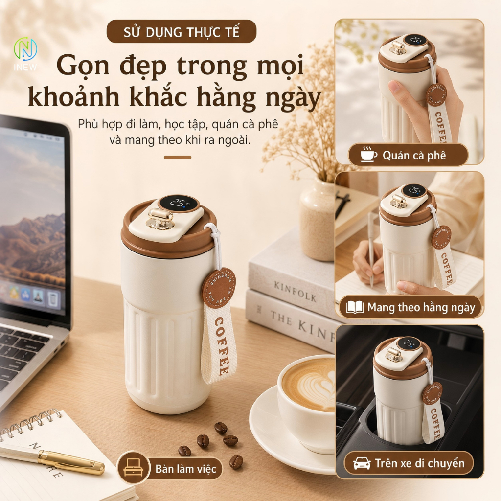 Bình Giữ Nhiệt Inox 316 Mới Cốc Di Động 2 Lớp bình nước giữ nhiệt | BigBuy360 - bigbuy360.vn