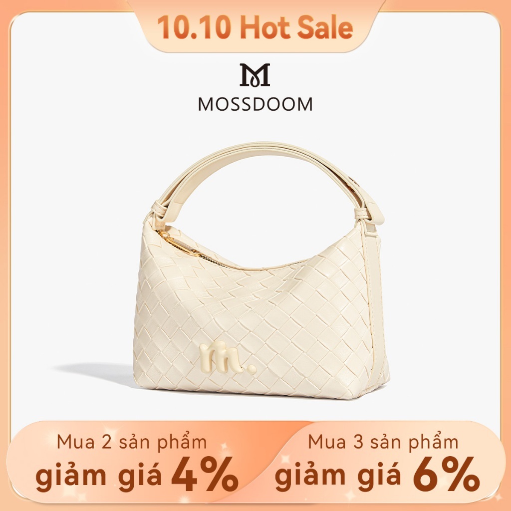 MOSSDOOM Celestia Bag Túi xách đeo vai họa tiết dệt mới đơn giản và thời trang