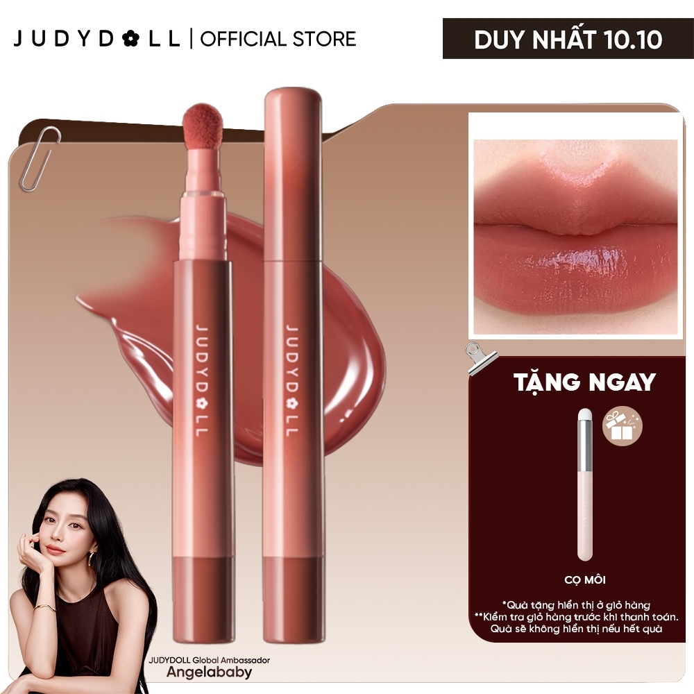 [Mới] Son Đầu Bông JUDYDOLL Satin Lip Cream Son Kem Mịn lì Mờ vân môi Chuẩn màu 2.6ml