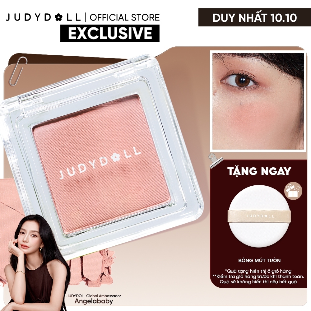 Phấn Má Hồng Đơn Sắc JUDYDOLL Blush Powder Mịn mờ Chuẩn màu Tiệp da Bền màu 2g