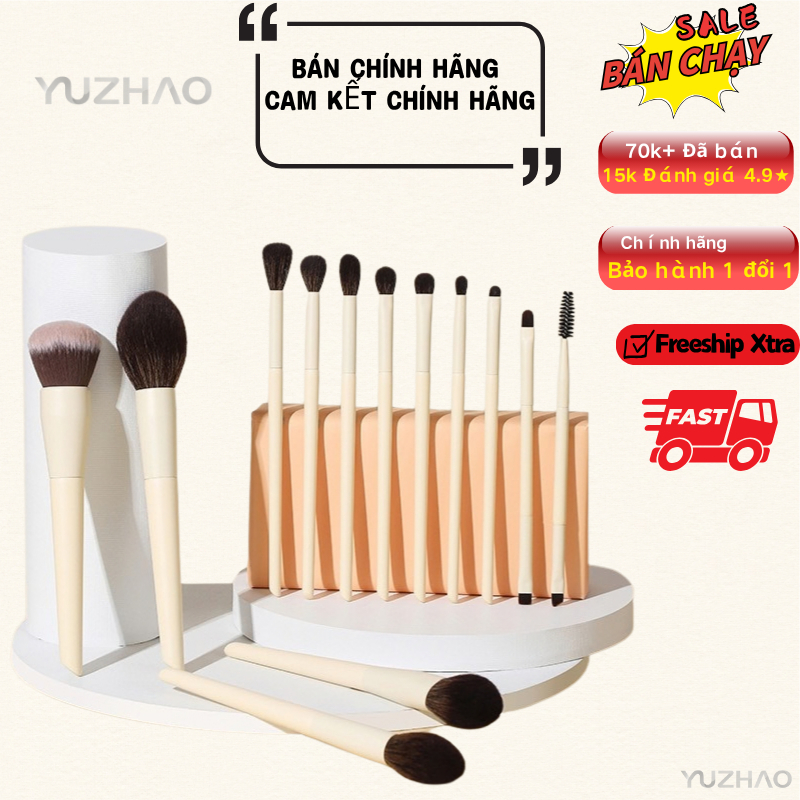 Bộ cọ trang điểm 13 món có tay cầm gỗ, Cọ phấn cọ phấn mắt phủ dạng bột,Dụng cụ làm đẹpTóc mềmbộ cọ ovw Cọ nền,Cọ má hồng,Cọ tô sáng,Cọ đánh phấn mũi cọ môi,Cọ chải lông mày