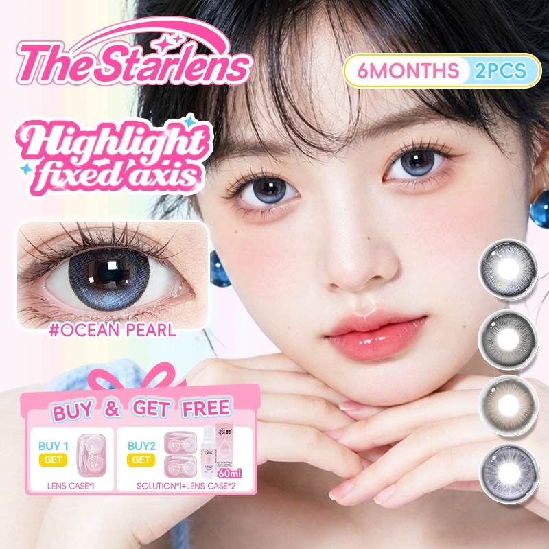 Kính áp tròng The Starlens Lens khóa trục 1 Cặp lens Highlight contact lens tròng kính mềm cho mắt to DIA14.5mm 6 tháng có độ (0-8) Highlight All-Day Stability | BigBuy360 - bigbuy360.vn