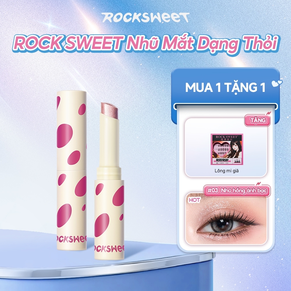 【NEW】ROCKSWEET Bút Mắt Nhũ Lấp Lánh – Chống Nước, Lâu Trôi, Dễ Sử Dụng Cho Người Mới Trang Điểm