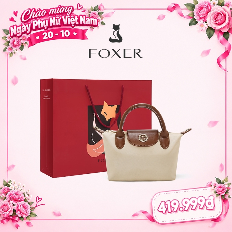 FOXER Túi Xách Nữ Thời Trang Phong Cách Hàn Quốc Túi Tiểu Dây Đeo Túi Đeo Chéo