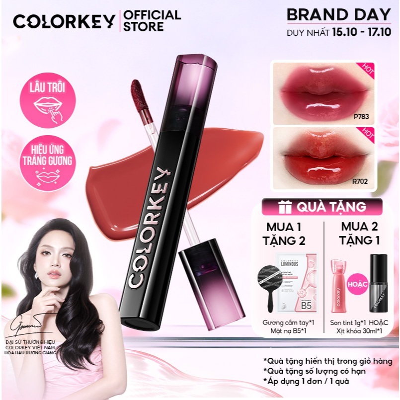 Son Bóng Lì Lâu Trôi COLORKEY, Nhẹ Môi Căng Mọng 2.5g