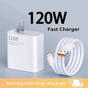 Củ sạc nhanh 120W QC4.0 Cáp sạc nhanh USB to TypeC cho Poco X3 Note Pro sạc nhanh an toàn