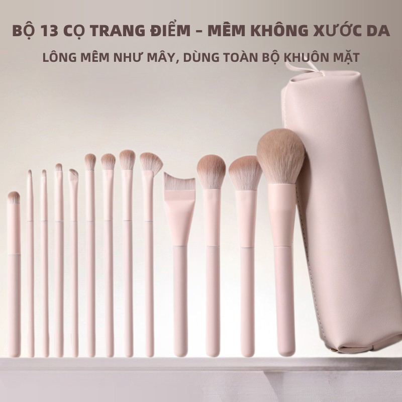 13 Bộ Bàn Chải Trang Điểm Blush Bàn Chải Phấn Mắt Bàn Chải Đường Viền Mũi Bóng Người Mới Bắt Đầu Sử Dụng Trang Điểm Trọn Bộ