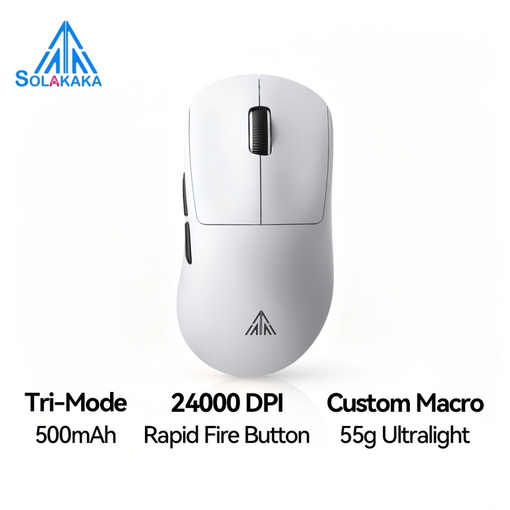 Chuột không dây SOLAKAKA SM850 50g chuột nhẹ Bluetooth5.1 / 2.4G / Chuột tiện dụng có dây Cấp độ 6 DPI quang hỗ trợ trò chơi văn phòng