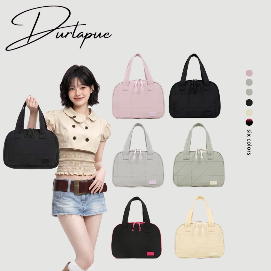 [Durlapue] Túi vệ sinh du lịch, Nhẹ, Kích thước lớn, Có thể mở rộng, Túi đựng mỹ phẩm lông tơ nữ, có tay cầm, Rất thích hợp để đặt phụ kiện, đồ cần thiết, đồ vệ sinh, vật liệu dù chống thấm nước.