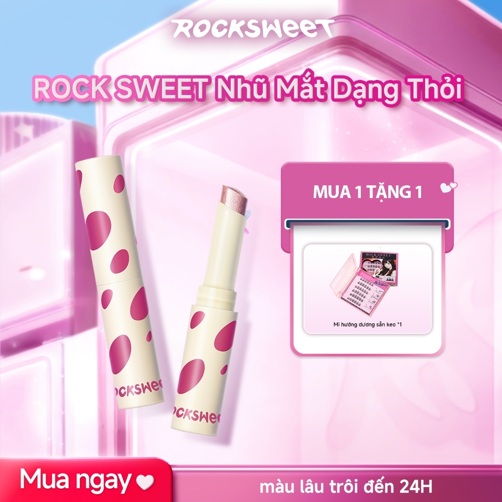 【NEW】ROCKSWEET Bút Mắt Nhũ Lấp Lánh – Chống Nước, Lâu Trôi, Dễ Sử Dụng Cho Người Mới Trang Điểm