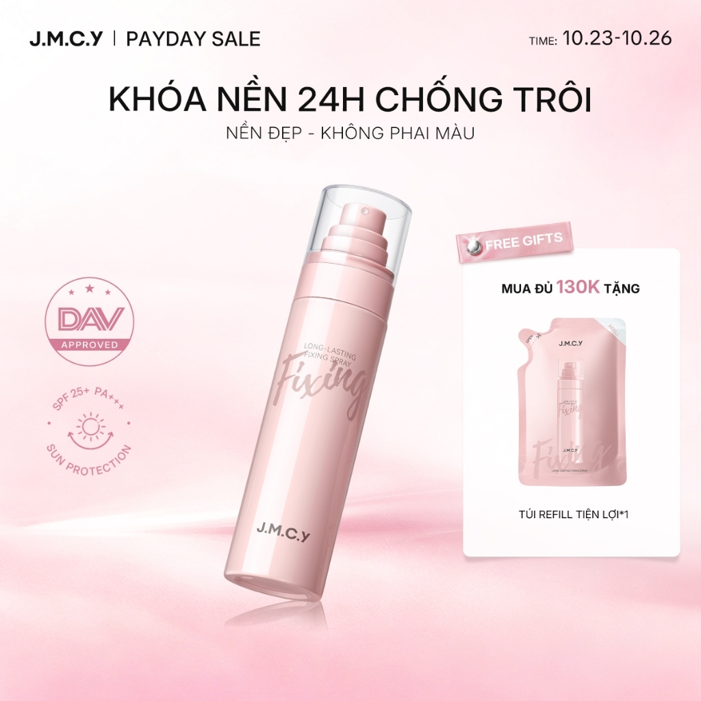 JMCY Setting Spray 100ML Kiểm soát dầu và lâu trôi để trang điểm không tì vết Một bình xịt cài đặt đẹp khô ngay lập tức trong 3 giây. Trang điểm kéo dài đến 24 giờ