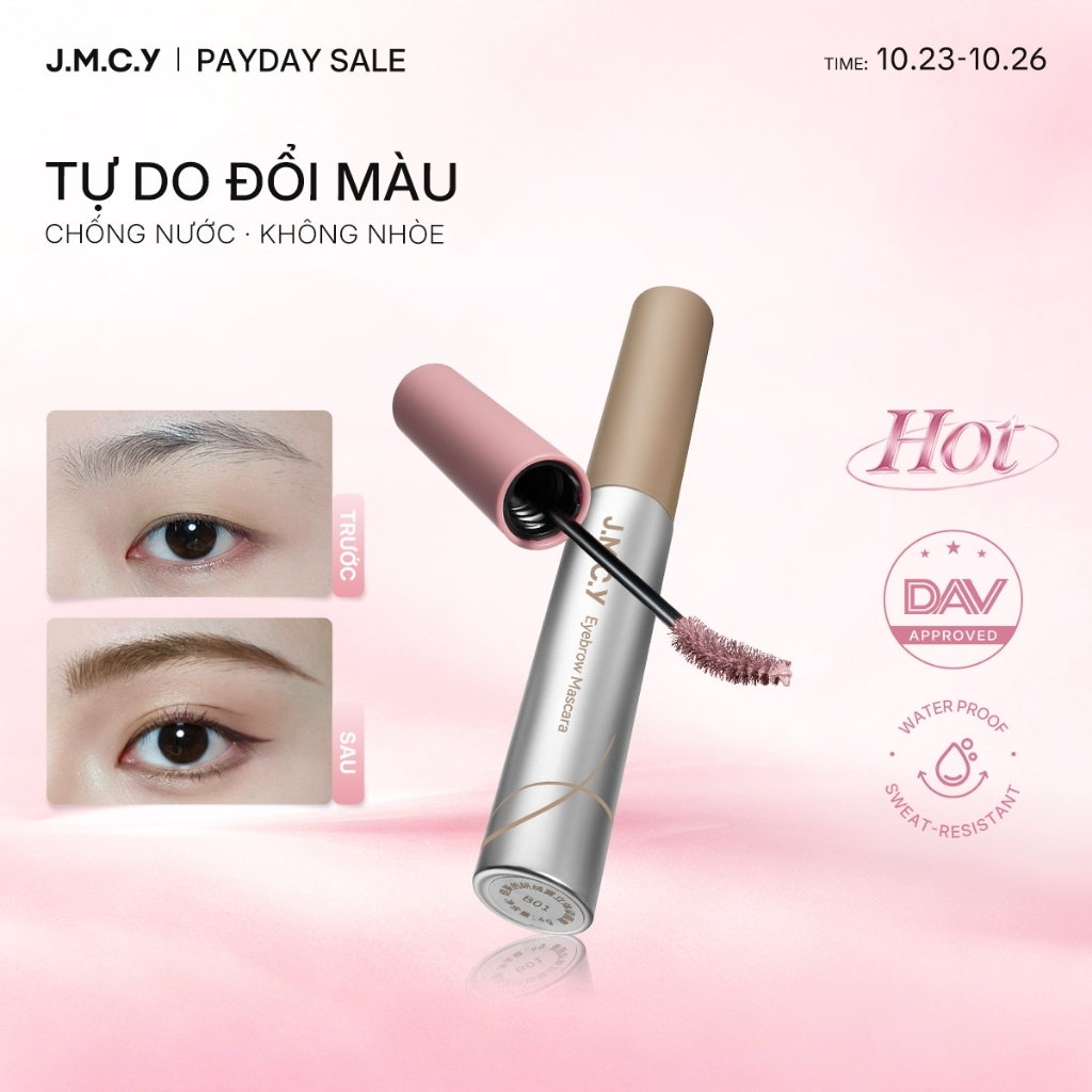 【Giá Chỉ Có Trên Live】JMCY Gel lông mày mờ Mascara lông mày màu lâu trôi trong 12 giờ áp dụng ở tuổi 15° Cho lông mày tự nhiên móc Gel nhung mờ sản phẩm bán chạy nhất