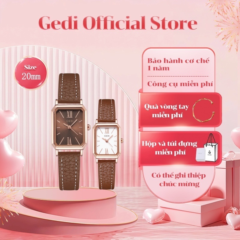 Đồng hồ đeo tay Gedi 9984 phong cách thời trang cho nữ