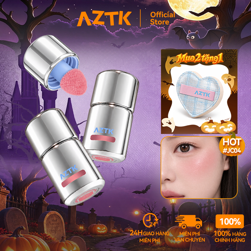 AZTK Má Hồng Kem Dạng Lỏng Tự Nhiên Lâu Trôi Không Thấm Nước 5ml