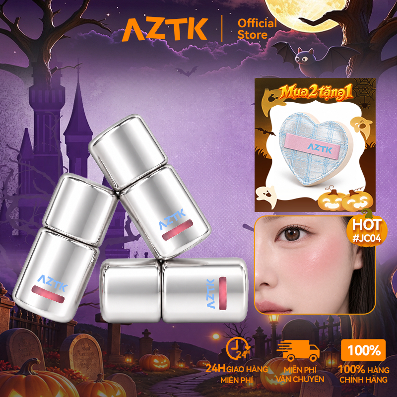 Kem Blush dạng lỏng AZTK, Hoàn thiện tự nhiên, Lâu trôi, Chống thấm nước, 5ml
