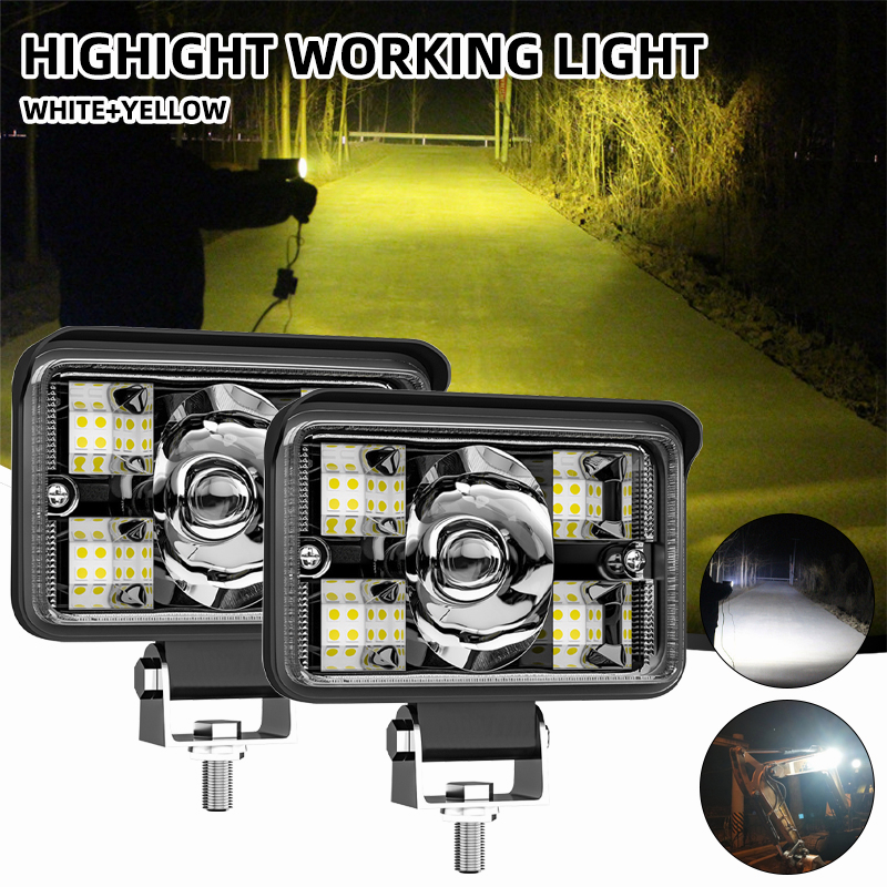 Mô tả Đèn led vuông LYMOYO 78W 12V 24V chống nước gắn xe tải địa hình SUV - 1