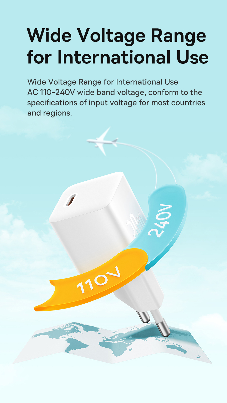 Mô tả Củ sạc nhanh Baseus GaN USB Type C PD 30W thích hợp cho iPhone Xiaomi - 10