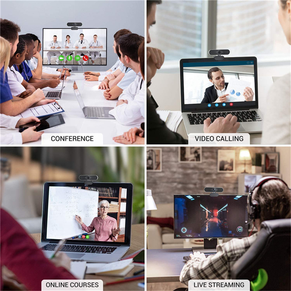 Mô tả Webcam EVEBOT USB 1080p tự động lấy nét kèm mic chất lượng cao chuyên dụng - 9