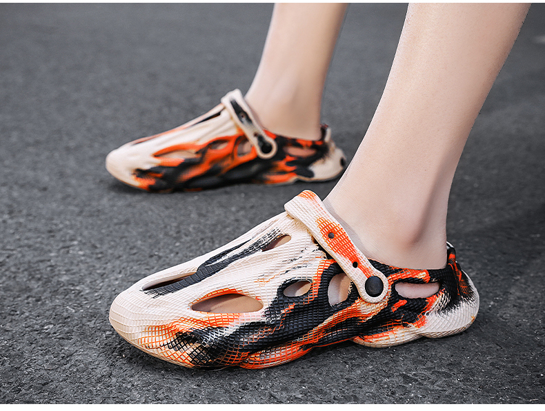 Dép Sandal Đục Lỗ size Lớn Chống Trượt Thời Trang Đi Biển Mùa Hè Cho Nam