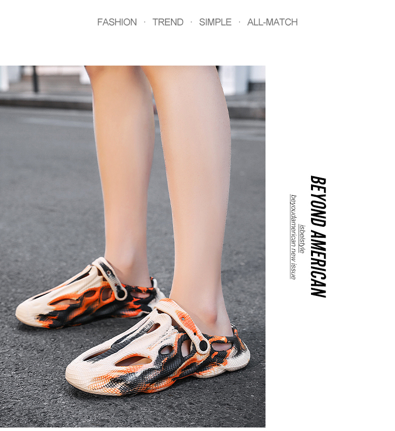 Dép Sandal Đục Lỗ size Lớn Chống Trượt Thời Trang Đi Biển Mùa Hè Cho Nam