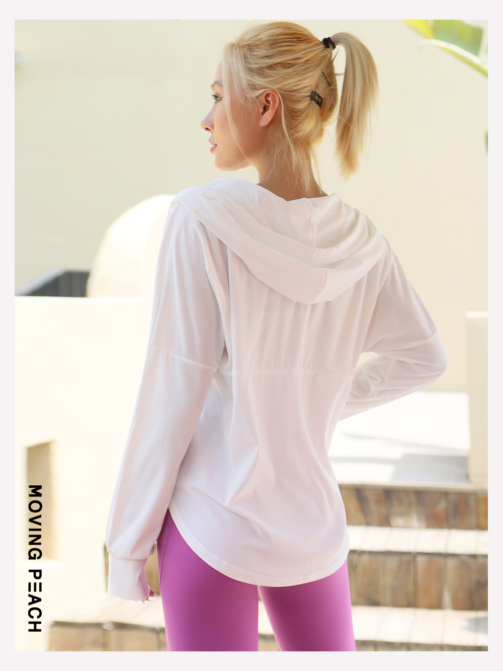 Mô tả Áo chống nắng MOVING PEACH BSA chống tia uv bảo vệ toàn diện cho nữ - 3
