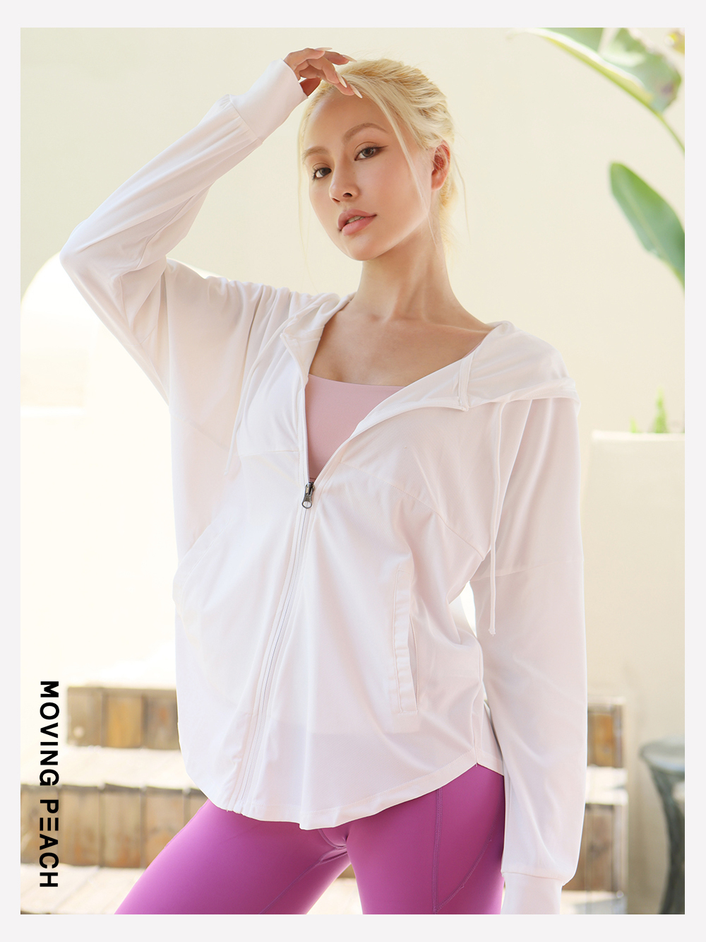 Mô tả Áo chống nắng MOVING PEACH BSA chống tia uv bảo vệ toàn diện cho nữ - 2