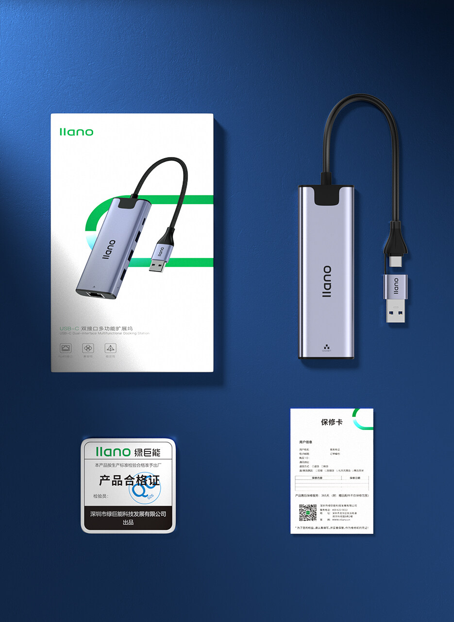 Mô tả Thẻ mạng lan LLANO RJ45 chuyển đổi USB sang RJ45 USB 3.0 2.0 100/ 1000/ 2500Mbps - 9