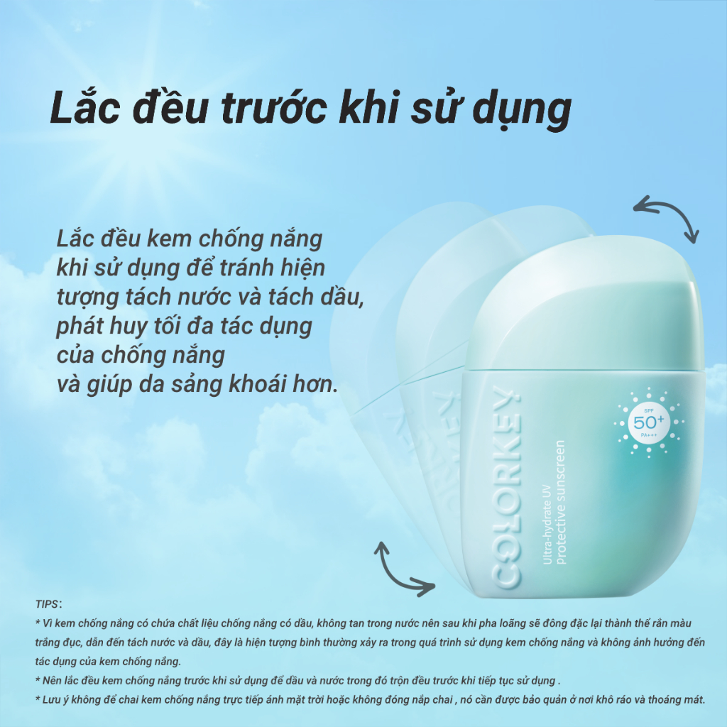 Kem chống nắng COLORKEY SPF 50 + chống tia cực tím dung tích 40ml ...