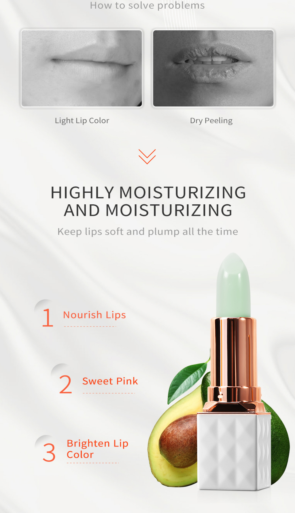 Mô tả MeiYanQiong Son Dưỡng Ẩm  3.5g Thay Đổi Màu Môi Từ Tinh Chất Bơ Hạt Mỡ - 2