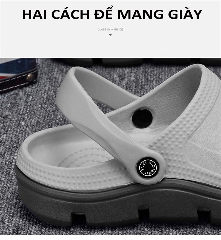 ASHALI Mùa hè Phong Cách Mới Giày Sandal Ngoài Trời Nam Thời Trang Trong Nhà Đế Dày Chống Trơn Trượt Đi Biển Dép Slipp