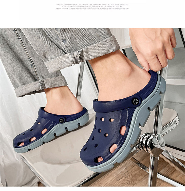 ASHALI Mùa hè Phong Cách Mới Giày Sandal Ngoài Trời Nam Thời Trang Trong Nhà Đế Dày Chống Trơn Trượt Đi Biển Dép Slipp