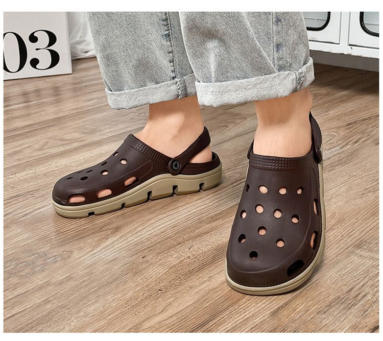 ASHALI Mùa hè Phong Cách Mới Giày Sandal Ngoài Trời Nam Thời Trang Trong Nhà Đế Dày Chống Trơn Trượt Đi Biển Dép Slipp