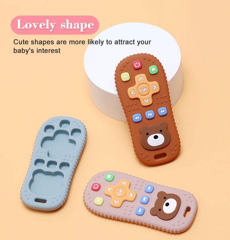 Mô tả Đồ Chơi Gặm Nướu Bằng Silicone 100% Cấp Thực Phẩm Không BPA An Toàn Cho Bé - 3
