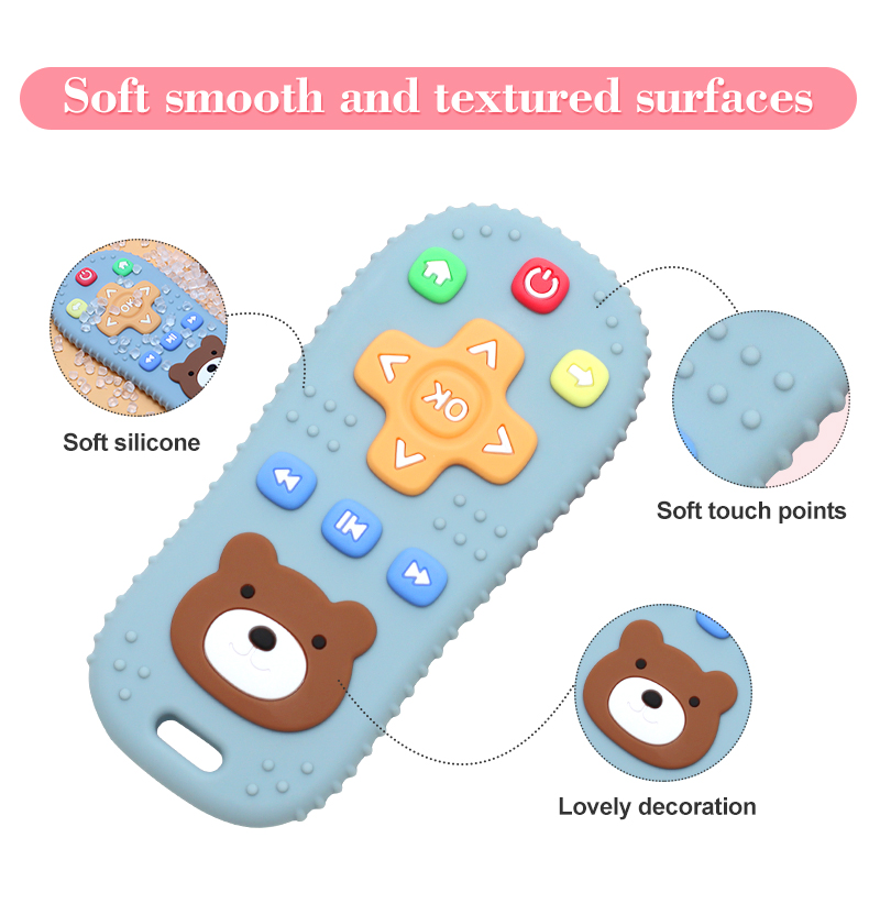 Mô tả Đồ Chơi Gặm Nướu Bằng Silicone 100% Cấp Thực Phẩm Không BPA An Toàn Cho Bé - 2