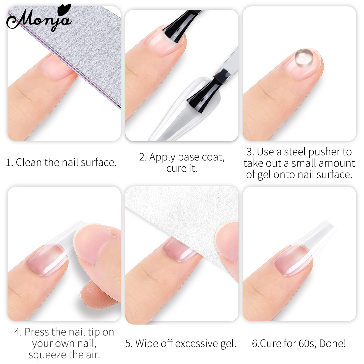 Muja Keo Dán Móng Tay Giả Trong Suốt Không Dính 5 / 8ml | Shopee Việt Nam