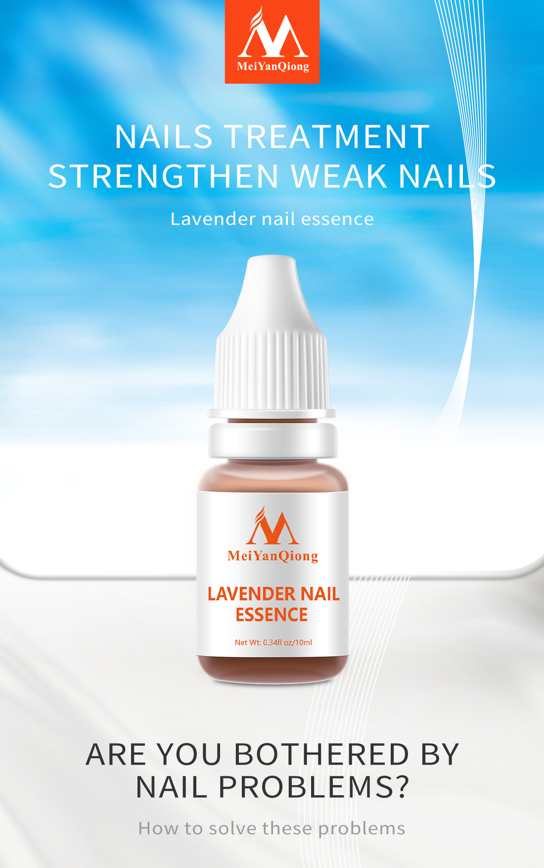 Mô tả MeiYanQiong Tinh Chất Hoa Oải Hương Hỗ Trợ Giảm Bệnh Nấm Móng 10Ml - 1