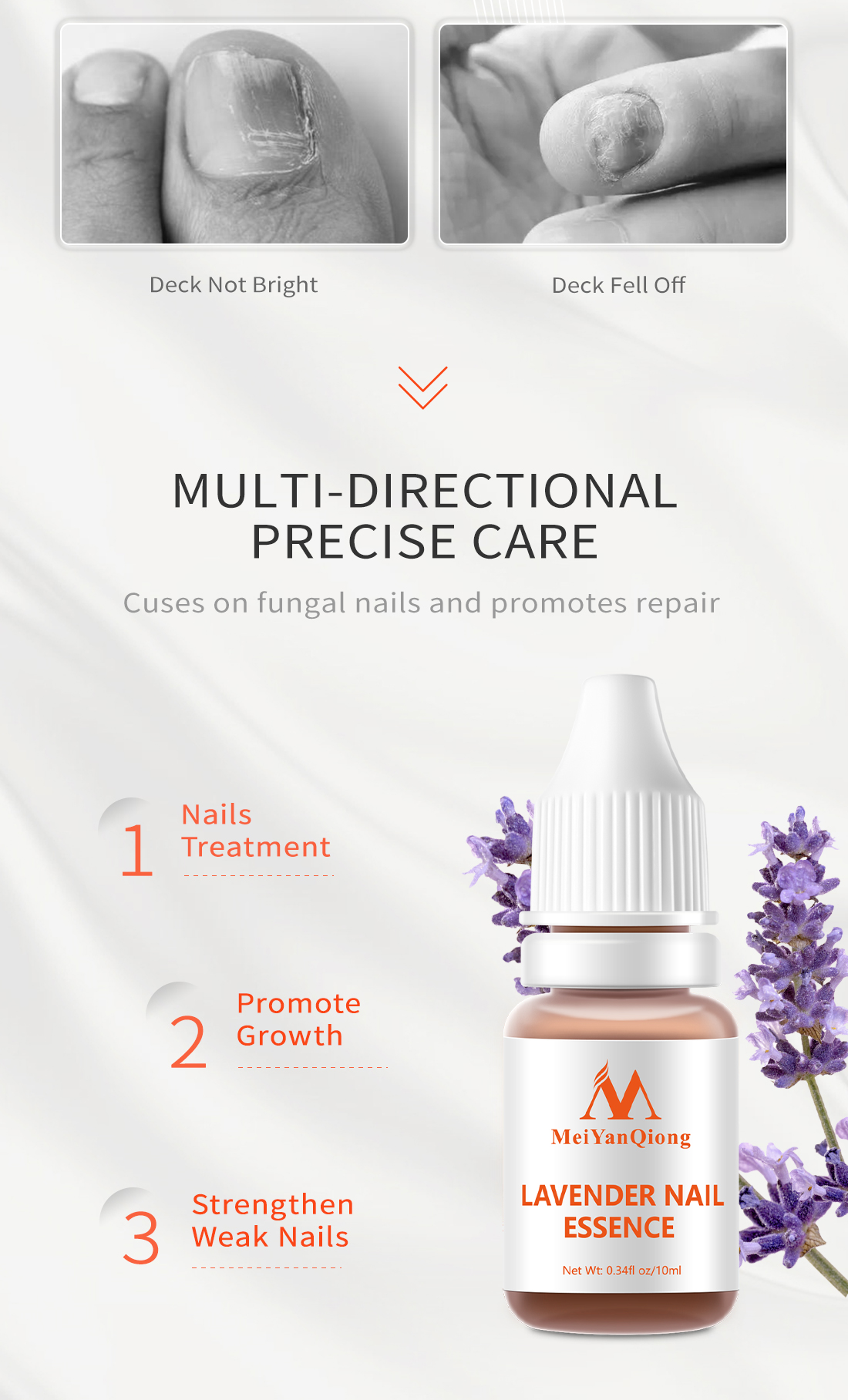 Mô tả MeiYanQiong Tinh Chất Hoa Oải Hương Hỗ Trợ Giảm Bệnh Nấm Móng 10Ml - 2