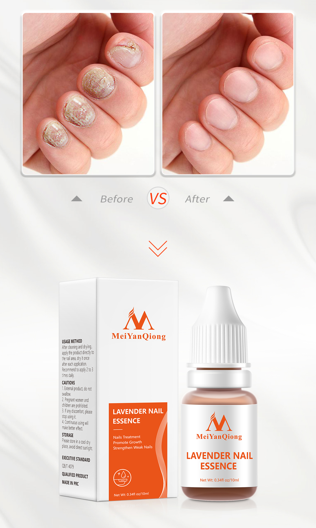 Mô tả MeiYanQiong Tinh Chất Hoa Oải Hương Hỗ Trợ Giảm Bệnh Nấm Móng 10Ml - 7