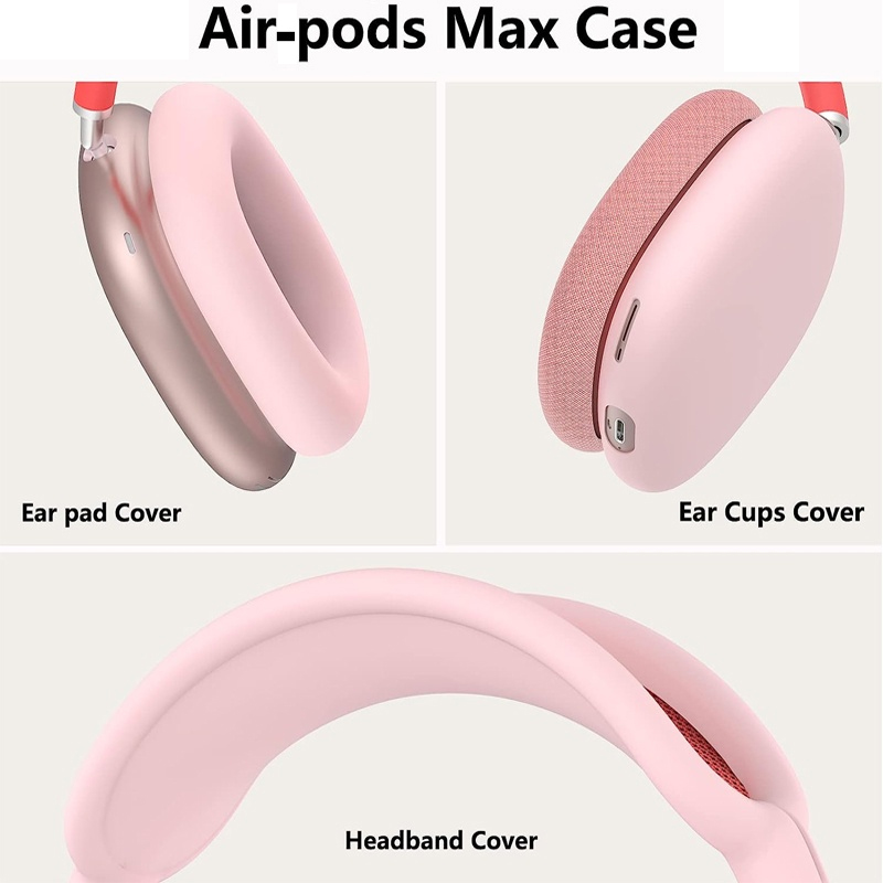 Mô tả Vỏ bọc bảo vệ tai nghe Air-pods Max bằng silicon chống sốc / trầy xước HDOORLINK - 9