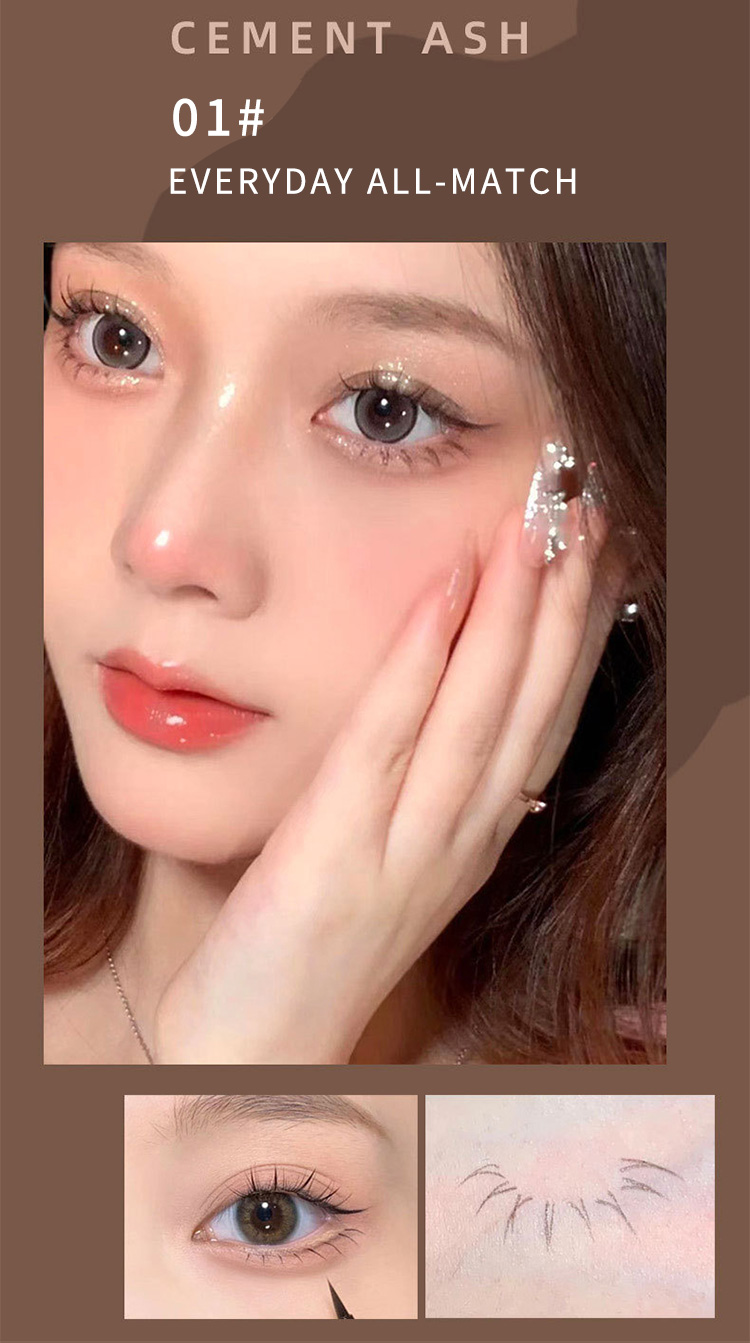 Mô tả Gecomo Bút Kẻ Mắt Nước Ngòi Siêu Mảnh 0.01mm Cho Người Mới Bắt Đầu Trang Điểm - 5