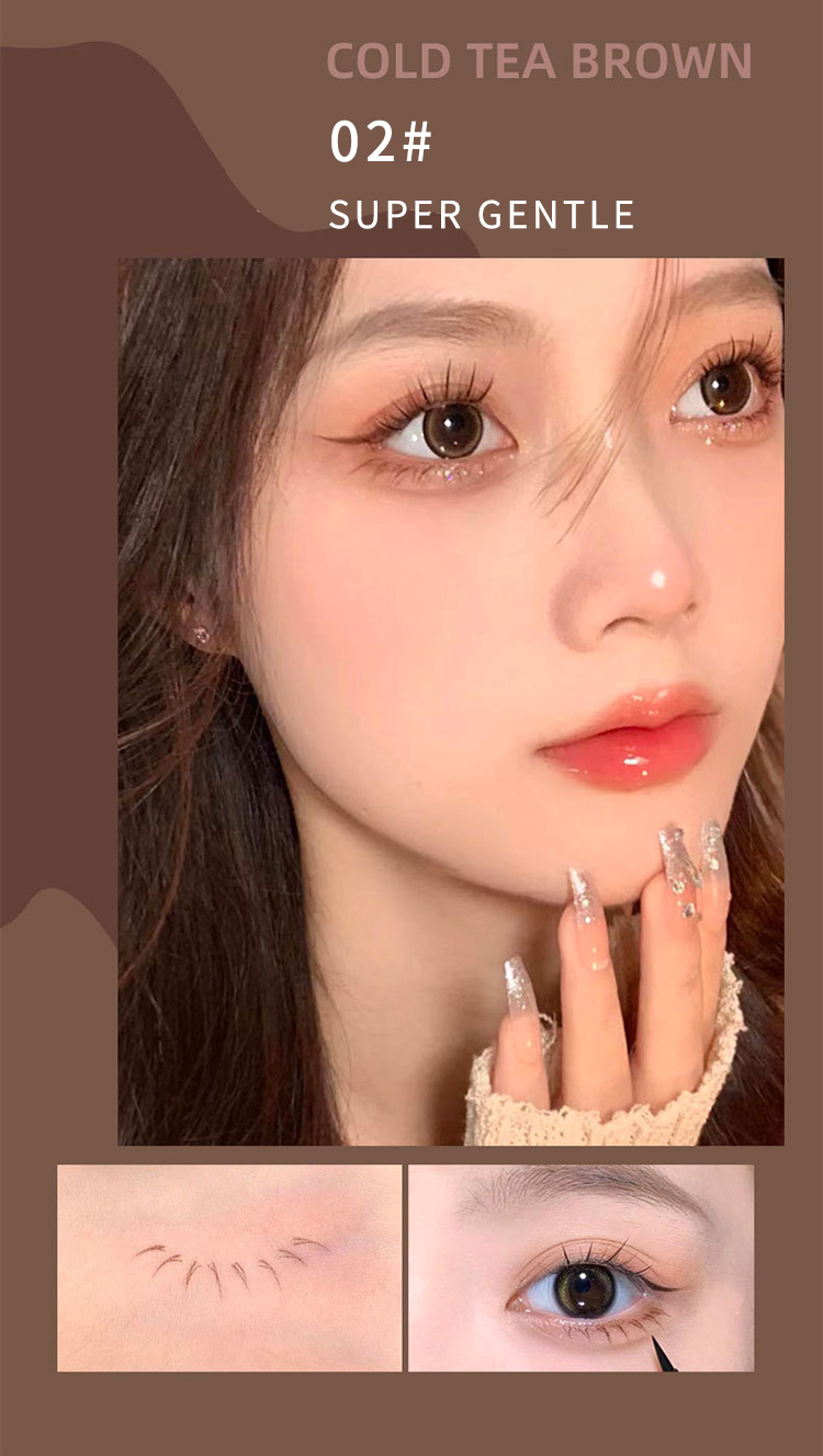 Mô tả Gecomo Bút Kẻ Mắt Nước Ngòi Siêu Mảnh 0.01mm Cho Người Mới Bắt Đầu Trang Điểm - 6