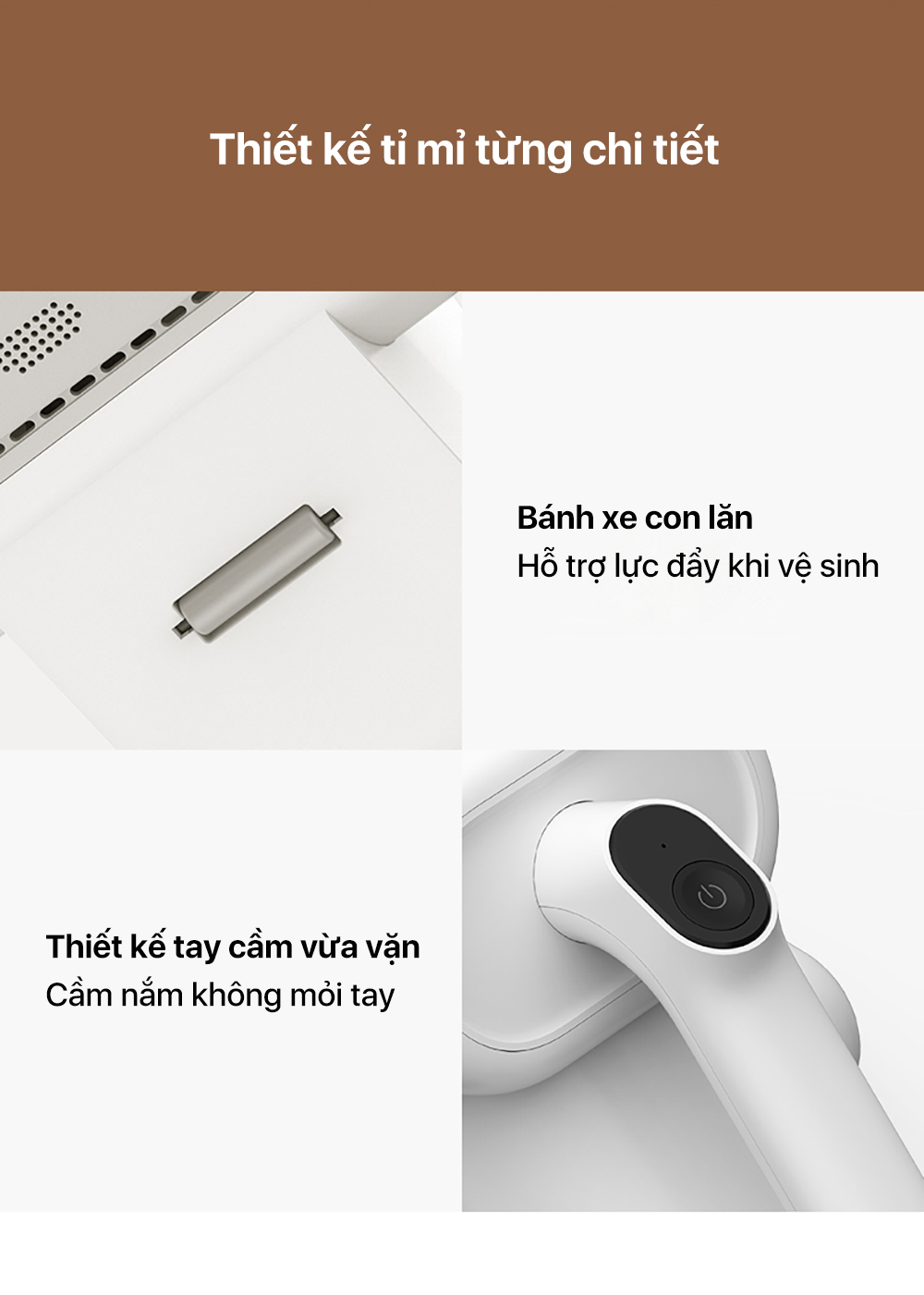 Mô tả Máy hút bụi giường nệm Deerma CM980 lực hút 13000Pa sấy khô bằng khí nóng, kèm tia UV khử khuẩn - Bảo hành 12 tháng - 10