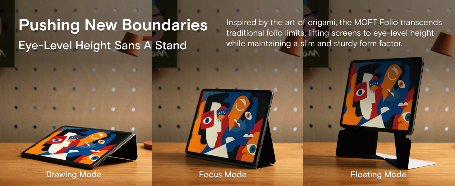 Mô tả MOFT Snap Float Folio for iPads ao da máy tính bảng MOFT có nhiều góc nhìn tự động mở/ khóa thích hợp cho Pro 11 "2022-2018 / Air 2022 / 2020) - 2